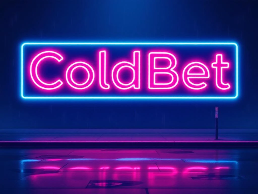 Coldbet online casino neon sign